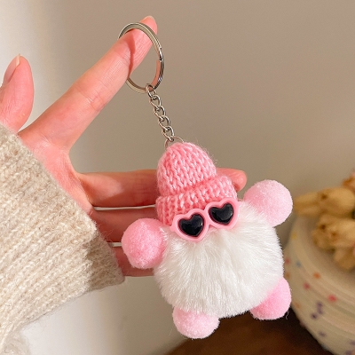 Picture of Cute Key Ring Doll Pendant Keychain Bag Key Holder Sanrio Hello Kitty | Bag Charm for Girls-Keyring (Pink Beat)