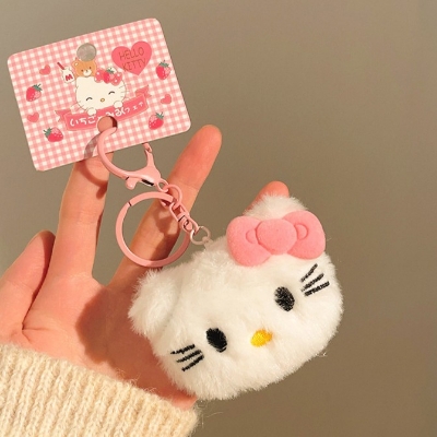 Picture of Cute Key Ring Doll Pendant Keychain Bag Key Holder Sanrio Hello Kitty | Bag Charm for Girls-Keyring (Hello Kitty Keyring)