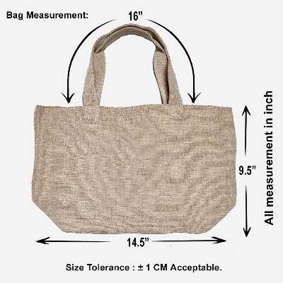 Picture of Trendsetter -Craftsmanship and Trendy -Natural Jute Tote Bag for Women- Progressively Better Preferble - Low Hassle and Maintanance
