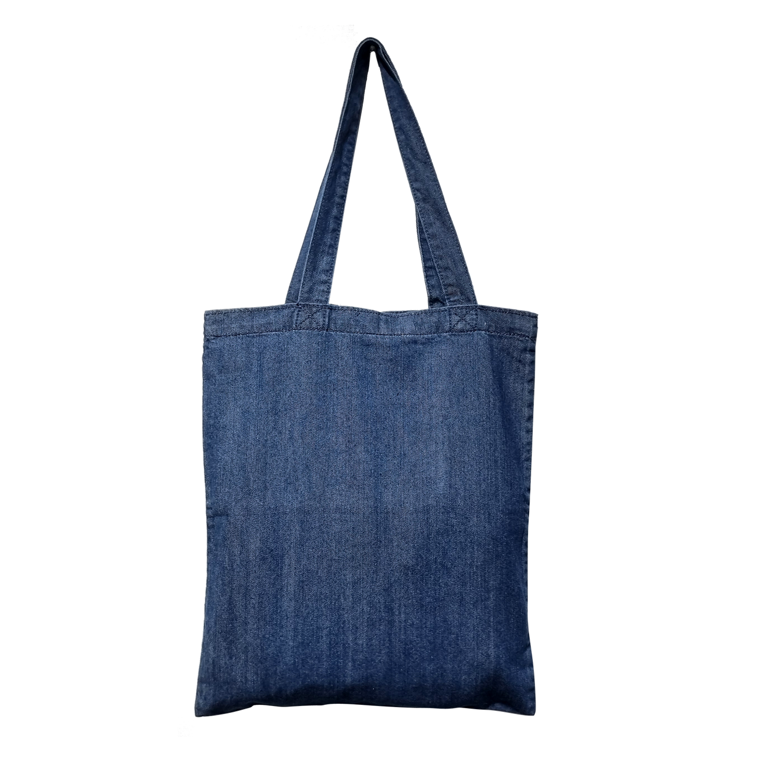 Picture of Zipper Closure Denim Blue Tote Bag (14x15 in with Zipper)