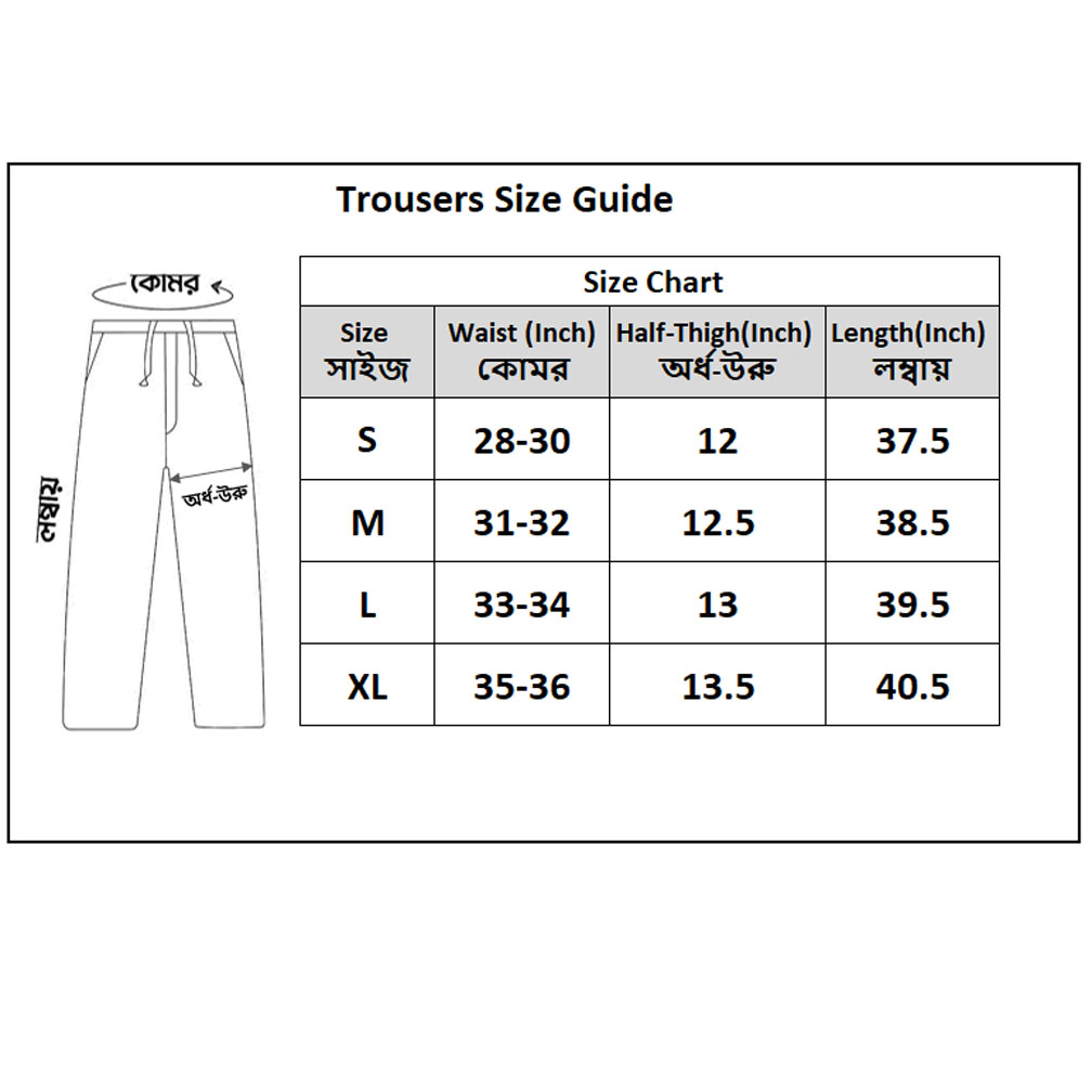 Picture of Mens Premium Trouser Pant - Orange Navy Checkered