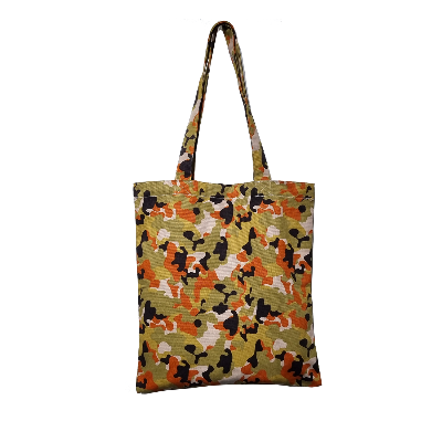 Picture of Girls Fashionable Multicolor Camo Tote Bag
