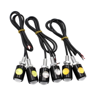 Picture of Front Rear Turn Signal Lights Led Indicators Amber Yellow Dc 12V Universal For Scooter Sports Motorcycle 