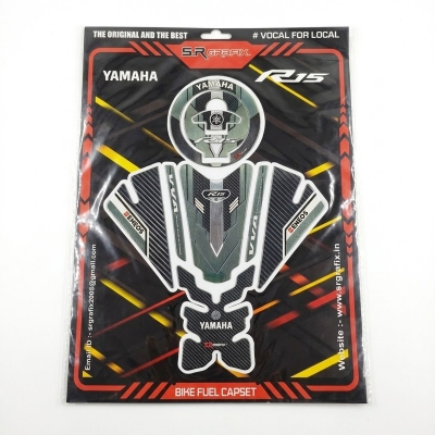 Picture of Yamaha R15 M Metal Tank Pad Full Set Black