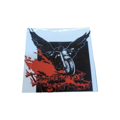 Picture of Fly Biker Sticker Black
