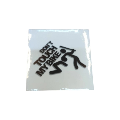 Picture of Don'T Touch My Bike - Sticker Black