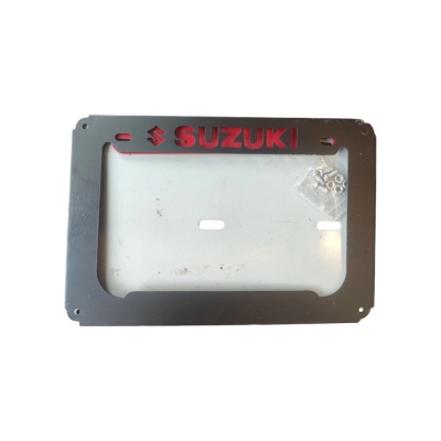 Picture of Suzuki Digital Number Plate Cover Metal Black