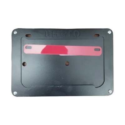 Picture of Hero Digital Number Plate Cover Metal Gold