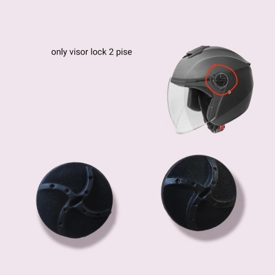 Picture of Gliders Half Face City Helmet Ar Visor Lock  Black
