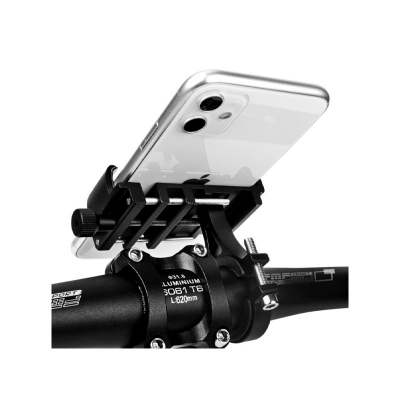 Picture of Aluminum Alloy Motorcycle And Bicycle Phone Holder Handlebar Black Black