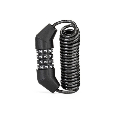 Picture of 4-Digit Set Password Safety Helmet Lock - Ensure The Safety Of Your Helmet With This Lock, Designed With A 4-Digit Password For Added Security Black