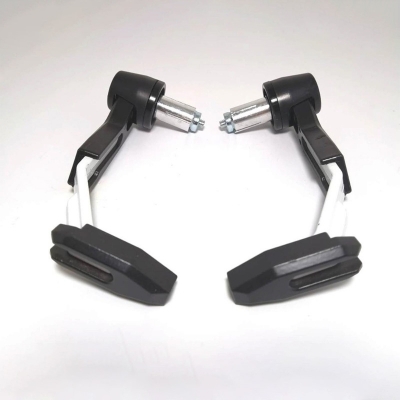 Picture of Motorcycle Brake Clutch Lever Protector Protection Hand Guard White 