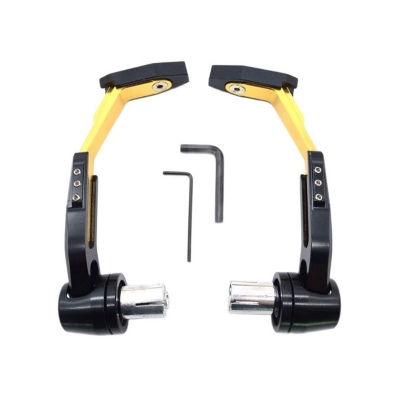 Picture of Motorcycle Brake Clutch Lever Protector Protection Hand Guard Gold 