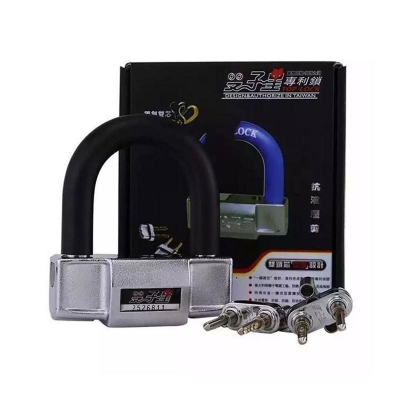 Picture of Disc Lock Double Key Anti Acid Heavy Duty Silver