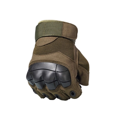 Picture of Riding Half Finger Military Grade Tactical Outdoor Hand Gloves-Army Green (Size-XL)  Green