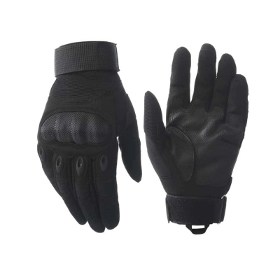 Picture of Motorcycle Riding Hand Gloves Or Hand Gloves For Bikers. Black (Size-XL)  Black