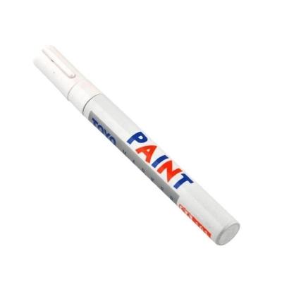 Picture of 1Pcs White Tire Marker Waterproof Lasting White Markers Tire Tread Rubber Fabric Paint Metal Face Permanent Toyo Paint Marker Pen White