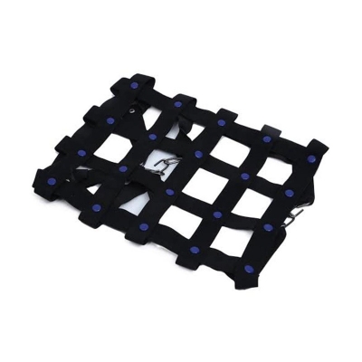 Picture of High Quality Motorcycle Back Seat Net 6 Hook Hold Down For Helmet Mesh Net Cargo Luggage -Black Black
