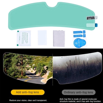 Picture of Premium Helmet Anti-Fog Motorcycle Pinlock Anti-Fog Lens Stickers Rainproof Clear Patch Film Shield For Any Helmet  Yellow