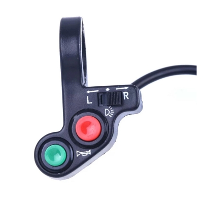 Picture of Motorcycle Handlebar Switch Electric Bike Scooter Horn Turn Signals On/Off Button Light Switch 