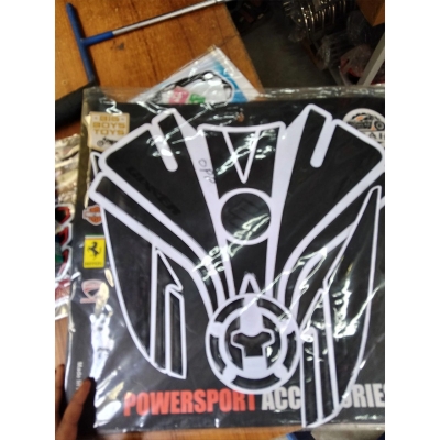 Picture of Full Tank Pad Set For Suzuki Monotone, Gixxer, Sf (New Version) Pure Black And Attractive Neon Pink