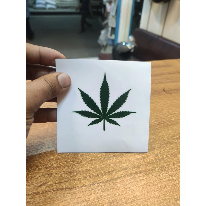 Picture of Marijuana, Green Cannabis Leave Stick Green