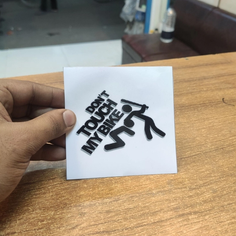Picture of Don'T Touch My Bike - Sticker Black