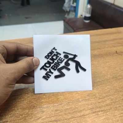 Picture of Don'T Touch My Bike - Sticker Black