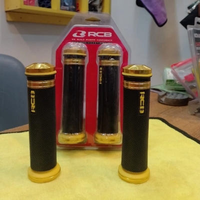 Picture of Mortar Rcb Motorcycle Handle Grip Handle Grip Alloy Rcb Handle Jrp Handle Grip Universal 