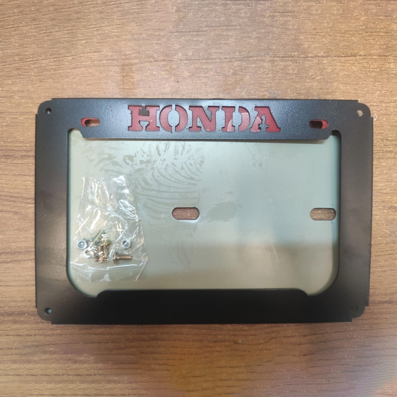 Picture of Honda Digital Number Plate Cover Metal Gold