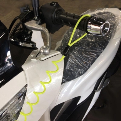 Picture of Disc Lock With Reminder Cable - Secure Your Bike With This Anti-Theft Device And Never Forget To Remove It Neon Pink