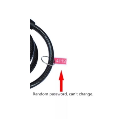 Picture of 4-Digit Set Password Safety Helmet Lock - Ensure The Safety Of Your Helmet With This Lock, Designed With A 4-Digit Password For Added Security Black