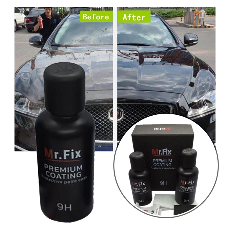 Picture of Mr. Fix 50Ml Upgraded 9H Ceramic Coat Car Polish Liquid Crystal Set High Density Car Super Hydrophobic Glass Coating 