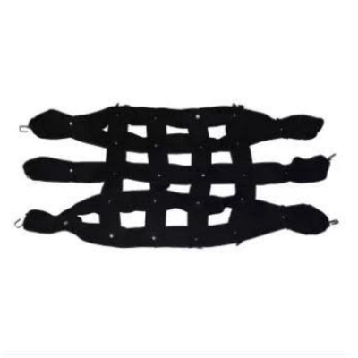 Picture of High Quality Motorcycle Back Seat Net 6 Hook Hold Down For Helmet Mesh Net Cargo Luggage -Black Black