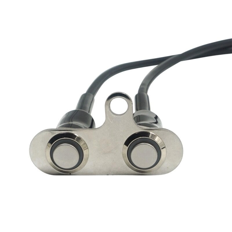 Picture of 2 Button Aluminum Motorcycle Universal On Off Switch Led Warning Flasher Signal Adjustable Manual Button Hand Control Kit 12V For Any Bike Fit 