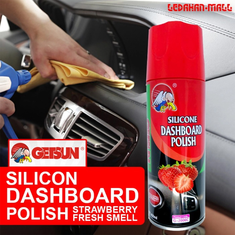 Picture of Getsun - Dashboard; Leather Wax Polish: With Air Freshener Lemon - Shines And Protects Leaving A Durable Wet Look Finish 