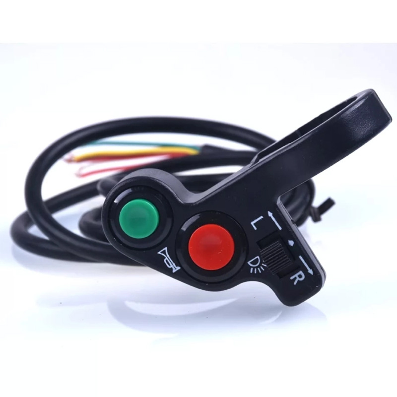 Picture of Motorcycle Handlebar Switch Electric Bike Scooter Horn Turn Signals On/Off Button Light Switch 