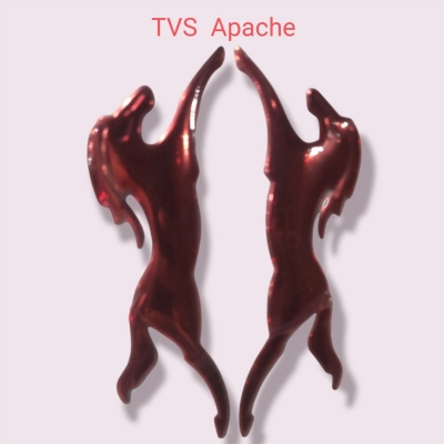 Picture of Apache Horse Bike Logo (Red) For (Both Side Of Petrol Tank) Red