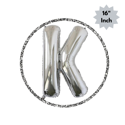 Golden & Silver Letter Foil Balloon (16” Inch) for Birthdays, Anniversaries & Party Decoration - (Pack of 1 Pcs)