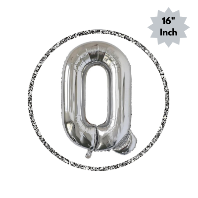 Golden & Silver Letter Foil Balloon (16” Inch) for Birthdays, Anniversaries & Party Decoration - (Pack of 1 Pcs)