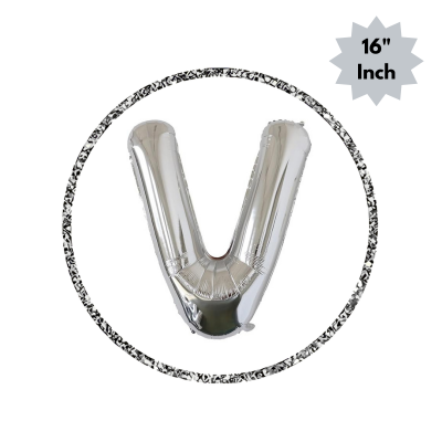 Golden & Silver Letter Foil Balloon (16” Inch) for Birthdays, Anniversaries & Party Decoration - (Pack of 1 Pcs)