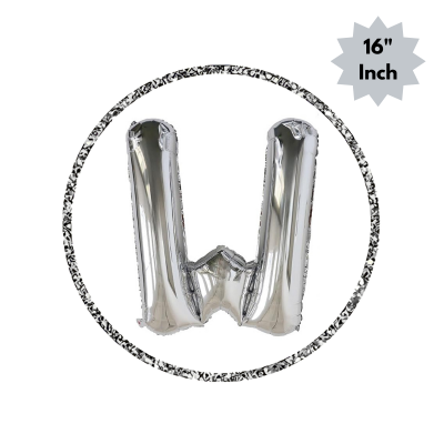Golden & Silver Letter Foil Balloon (16” Inch) for Birthdays, Anniversaries & Party Decoration - (Pack of 1 Pcs)