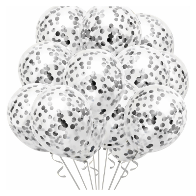 Confetti Jori Balloons, Perfect for Anniversary, Birthday, Baby Shower, Valentine's Day Parties, Home, Restaurants, and Showroom Decor– (Pack of 10 Pcs)