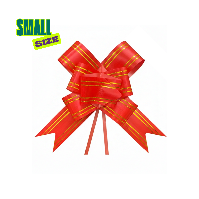 Pull Flower Ribbon Bow – Perfect for Present Boxes, Party, Anniversary & Festival Gift Wrapping (Pack of 10 Pcs)