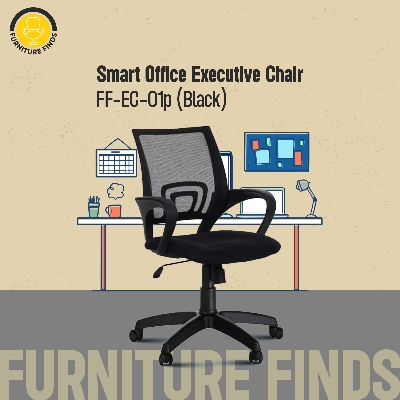 Picture of Executive Chair FF-EC-01p Smart Office Executive Chair (Plastic Base) - Black