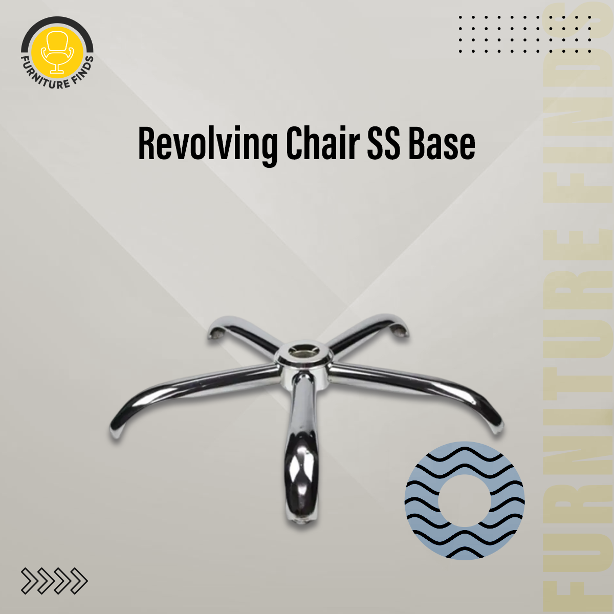 Picture of Revolving chair SS base (Silver)