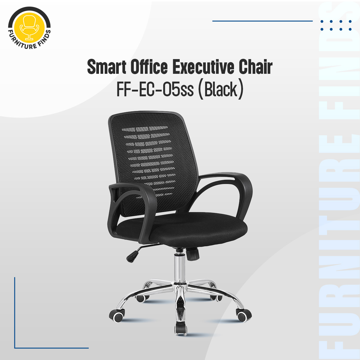Picture of FF-EC-05ss ( Steel Base)  Smart Office Executive Chair  (11k)
