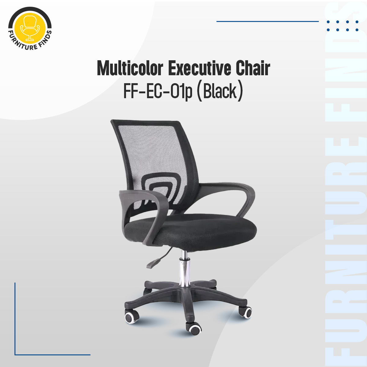 Picture of FF-EC-01p Multicolor Executive Chair (Black)