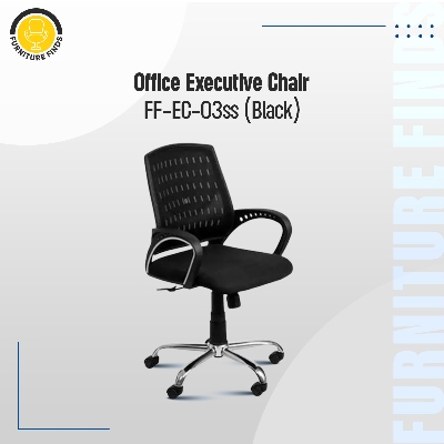 Picture of FF-EC-03ss Smart Office Executive Chair (best Back Support Chair ) Dim-Mesh (Black)