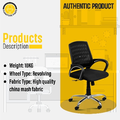 Picture of FF-EC-03ss Smart Office Executive Chair (best Back Support Chair ) Dim-Mesh (Black)